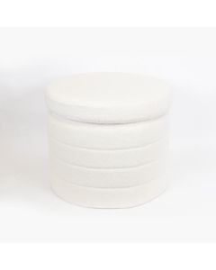 ΣΚΑΜΠΟ ΒΕΛΟΥΔΟ ΛΕΥΚΟ ΑΝΑΔΙΠΛΟΥΜΕΝΟ 56x56x45cm Eurolamp 750-10043