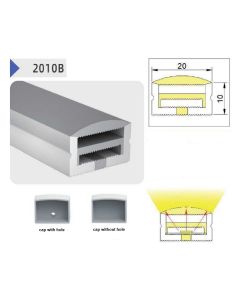 SE-SIL-2010B THICK SILICON 2x1cm FOR LED STRIP PRICE PER METER HOMELIGHTING 77-50539
