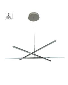 SE LED 100 RECTA CEILING CHROME HOMELIGHTING 77-8169