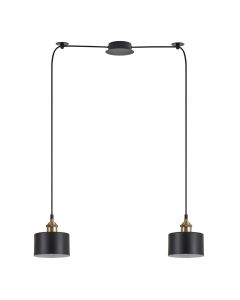 SE21-BR-10-BL2-MS1 MAGNUM BRONZE Black Metal Shade Pendant+ HOMELIGHTING 77-8763