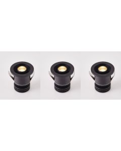 SE-SPL-CM-M-BL-3K MAVI SPOT LED  RECESSED 3 LIGHT 3*2W  MOVABLE BLACK 3000K HOMELIGHTING 77-9254*3
