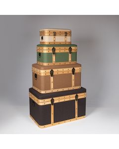 S/4 ΜΠΑΟΥΛΑ ΜΑΥΡΟ - ΚΑΦΕ -  ΠΡΑΣΙΝΟ - ΕΚΡΟΥ 69x43x41cm / 59x36x33cm / 49x28x25cm / 39x22x19cm Eurolamp 810-00062