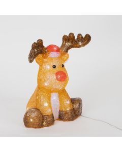 ΑΚΡΥΛΙΚΟ ΕΛΑΦΙ ΚΑΦΕ, 3,5V ΜΕΤΑΣΧΗΜΑΤΙΣΤΗ, 35 ΛΕΥΚΑ LED + 5 ΛΕΥΚΑ FLASH LED, ΠΡΟΕΚΤΑΣΗ ΠΑΡΟΧΗΣ 5m, 23x19x30cm, IP44 Eurolamp 600-40889