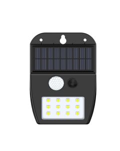 it-Lighting Meribel LED 2W 3000K Solar Outdoor Wall Lamp Black D:130x10x50mm 80207011S