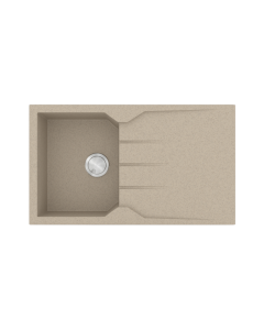 Νεροχύτης Κουζίνας Γρανίτης 86*50 εκ. Χρώμα Sabbia Ένθετος ερμάριο 40 εκ. Sanitec 805