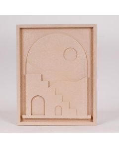 ΔΙΑΚΟΣΜΗΤΙΚΟ ΤΟΙΧΟΥ ΞΥΛΙΝΟ ΣΠΙΤΙ ΜΠΕΖ 40x3x50.8cm Eurolamp 812-40003