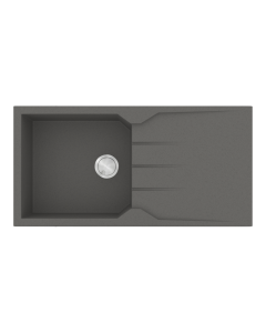 Νεροχύτης Κουζίνας Γρανίτης 100x50cm 1 Γούρνα & Ποδιά Ένθετος Ερμάριο 55cm Sanitec Ultra Granite 811-35-Pietra