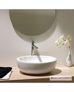 Νιπτήρας Πορσελάνης Planet 48x39 Scarabeo White 8112-300