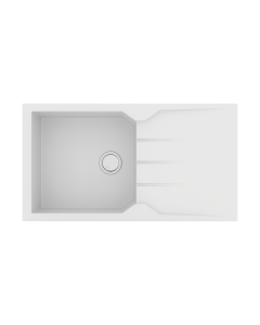 Νεροχύτης Κουζίνας 86x50cm Ένθετος Ερμάριο 55cm Γρανίτης Sanitec Ultra Granite 814-34-Sienna