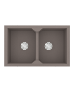 Νεροχύτης Κουζίνας 86x50cm Ένθετος Ερμάριο 90cm Γρανίτης Sanitec Granite Ultra 818-34-Sienna 