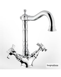 Μπαταρία Νιπτήρα με Αυτόματη Βαλβίδα Princeton Bugnatese Chrome 834-100
