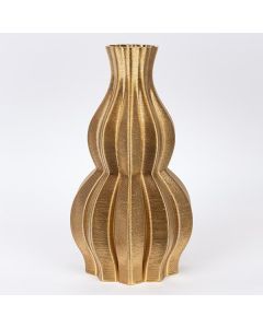 ΒΑΖΟ ΠΟΡΣΕΛΑΝΙΝΟ 3D ΧΡΥΣΟ 19x19x35cm Eurolamp 752-21098