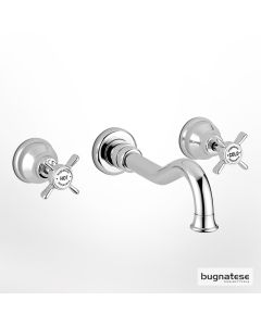 Μπαταρία Νιπτήρα Τοίχου 3 οπών Princeton Bugnatese Chrome 869-100