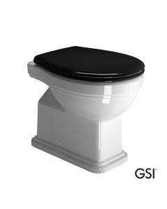 Λεκάνη Υψηλής Πίεσης Πισωστόμια CLASSIC/54 με κάλυμμα Soft Close MS87C Black, GSI White 871100NC-300