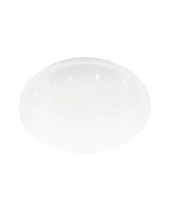 Eglo Frania Κλασική Μεταλλική Πλαφονιέρα Οροφής με Ενσωματωμένο LED σε Λευκό χρώμα 31cm 900363