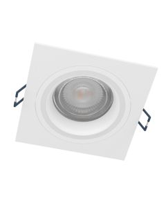 Σποτ Χωνευτό Λευκό Τετράγωνο 9,3x9,3cm LED 2700-6500K 345lm RGBW Τηλεχειριστήριο Eglo Carosso-Z 900765