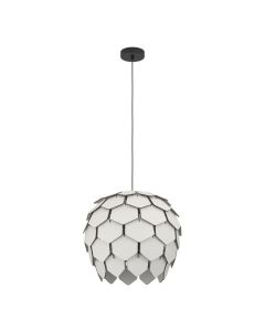 Κρεμαστό Φωτιστικό 50cm Γκρι 1xE27 Eglo Mattanza 900847