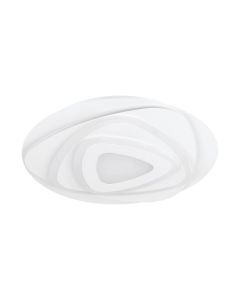 Πλαφονιέρα Οροφής Λευκή 38xH5,6cm LED 4000K 2100lm Eglo Palagiano 900864