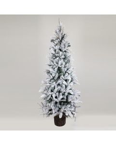 ΔΕΝΤΡΟ ΕΛΑΤΟ ΧΙΟΝΙΣΜΕΝΟ, ΕΛΒΕΤΙΑ, ΜΕ ΞΥΛΙΝΟ ΚΟΡΜΟ ΣΤΗ ΒΑΣΗ, 210cm Eurolamp 600-30646