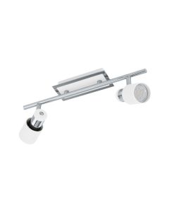 Eglo Davida Διπλό Σποτ με Ντουί GU10 σε Λευκό Χρώμα 92085