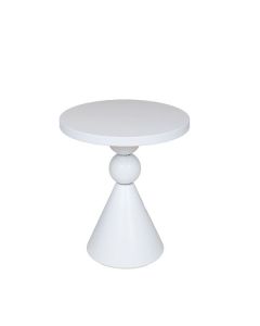 ΤΡΑΠΕΖΙ BOHΘΗΤΙΚΟ ΜΕΤΑΛΛΙΚΟ ΛΕΥΚΟ 35x35x40cm Eurolamp 810-00033