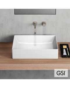 Νιπτήρας Πορσελάνης Kube-X 50x37 GSI White 9429-300