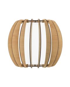 Eglo Stellato Μοντέρνο Φωτιστικό Τοίχου με Ντουί E27 σε Καφέ Χρώμα Πλάτους 28.5cm 95602