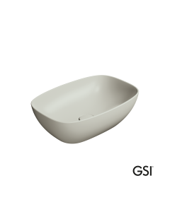 Νιπτήρας Πορσελάνης Nubes 50x35 GSI Cenere 9784-450