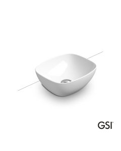 Νιπτήρας Πορσελάνης Nubes 40x35 GSI White 9785-300
