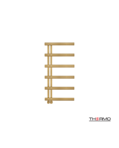 Θερμαινόμενη Πετσετοκρεμάστρα μπάνιου Inox ACCENT  100x50 Brushed Brass(Gold) PVD ACC10050-211