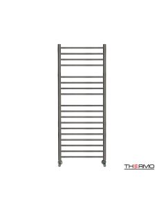 Θερμαινόμενη Πετσετοκρεμάστρα μπάνιου Inox BELLAVIA  120x50 Black Brushed PVD BEL12050-411