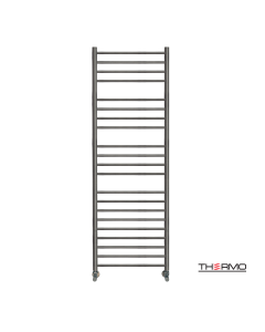 Θερμαινόμενη Πετσετοκρεμάστρα μπάνιου Inox BELLAVIA  150x50 Black Brushed PVD BEL15050-411