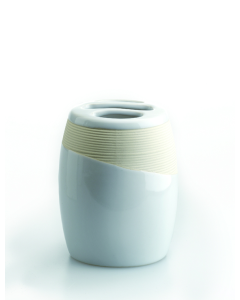 Ποτηροθήκη Κεραμικό Λευκό Bronze Art Επικαθήμενα BK01-10-18