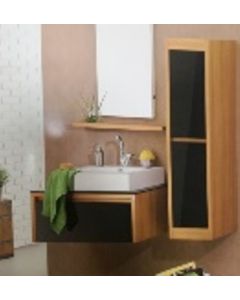 ΕΠΙΠΛΟ ΜΠΑΝΙΟΥ 90x201 εκ. ΧΩΡΙΣ ΝΙΠΤΗΡΑ OAK PEARL/BLACK - BLN90