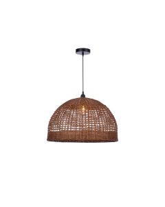 CONTE - Μονόφωτο Κρεμαστό Φωτιστικό Rattan Sun Light CONTE