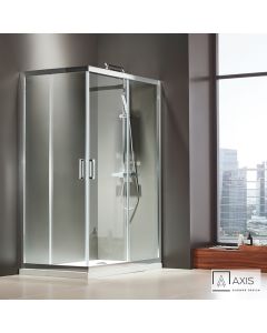 Καμπίνα ντουζιέρας Γωνιακής Εισόδου Corner Entry 120x70 (117-119 x 67-69 εκ), Starlet Clear Chrome CS12070T-100