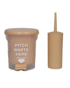 Σετ Κάδος Απορριμμάτων PITCH 5L PP Μπεζ με Πιγκάλ MRShome  DS-8957BGS