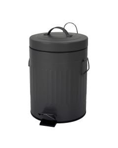 Κάδος Απορριμμάτων 5L Μεταλλικός Soft Close Σκούρο Γκρι MRShome  DS-8999S10