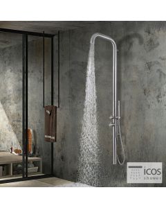 ΣΤΗΛΗ ΝΤΟΥΖ ETNA ΜΕ ΜΙΚΤΗ ICOS ΥΨΟΣ 179 εκ. INOX ETNAMIX