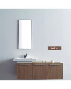 Σετ Έπιπλο Μπάνιου 120εκ.-Νιπτήρα Χρώμα Μελαμίνης Walnut ECO-120C  FT21.120.006W 