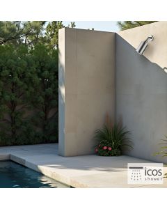 ΚΕΦΑΛΗ ΝΤΟΥΖ ΕΠΙΤΟΙΧΗ ICOS 316 BRUSHED INOX GEM-111