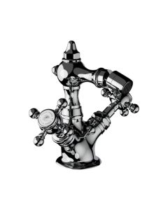 Horus Julia Victoria Julia Victoria Classic Collection - Monobloc Bidet Mixer with Automatic Pop-up Waste - Matt Nickel 01.311-NM
