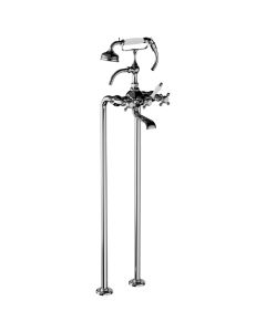 Horus Julia Victoria Julia Victoria Classic Collection - Complete Mixer + Pipes for Free Standing Bath - Matt Nickel 01.498-NM