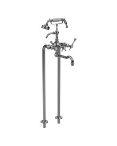 Horus Anthea Classic Collection - Complete Mixer + Pipes for Free Standing Bath - Matt Nickel 10.498-NM