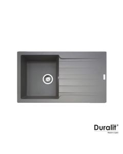 Νεροχύτης Κουζίνας Συνθετικός 86x50 Duralit Concrete KS100-450