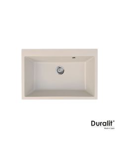 Νεροχύτης Συνθετικός Ένθετος 76x50cm για ερμάριο 80 εκ.Beige Duralit KZ075-500