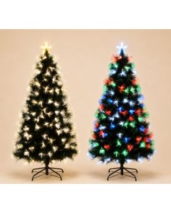 Φωτιζόμενο Χριστουγεννιάτικο Δέντρο Με 60 Led Οπτικής Ίνας Με Προγράμματα Rgb Θερμού Και Πολύχρωμου Φωτισμού Και Μετασχηματιστή Ip20 , 60cm Lianos 166054