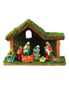 Ξύλινη Χριστουγεννιάτικη Φάτνη 26 x 9 x 18(h)cm Lianos 224098