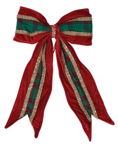 Κόκκινος Χριστουγεννιάτικος Φιόγκος 26 x 3 x 45cm Lianos 23784