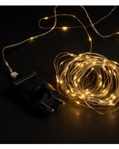 300Led Λαμπάκια Copper Θερμού Φωτισμού Με Μετασχηματιστή ip44, (10cm Απόσταση) 30 Μέτρα (Kelvin: 2.500 - 3.000) Lianos 60112